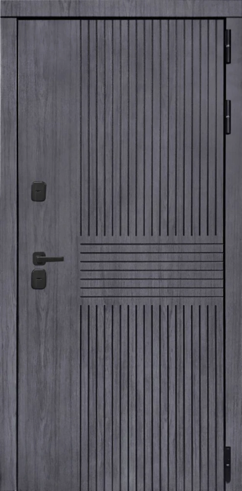 Входная дверь ДвериПРО Берген ФЛ-609 (L-52, 10мм, белый матовый) DPRO204385 внешняя сторона