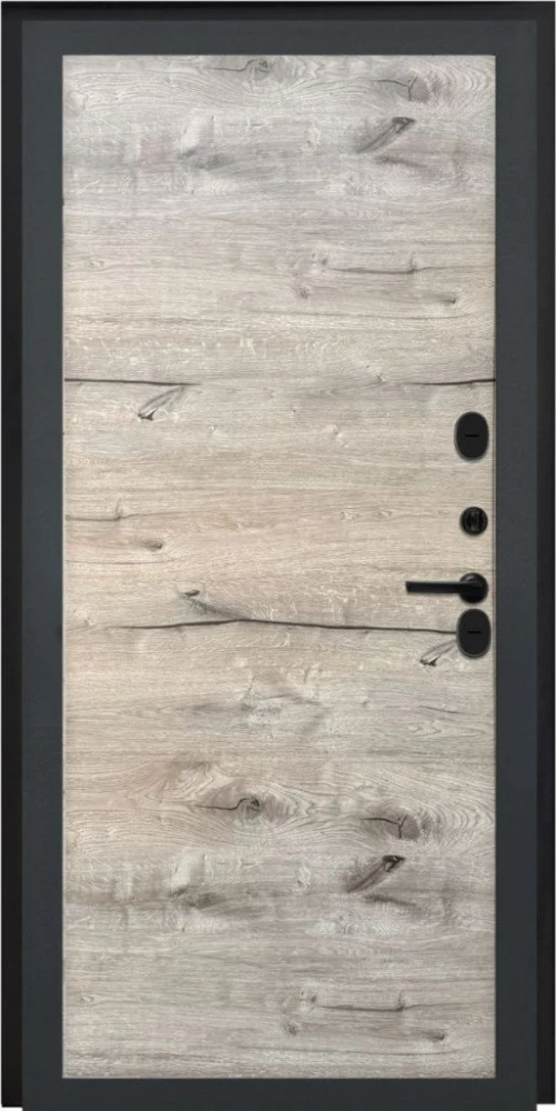 Входная дверь ДвериПРО Квадро Без фрезеровки Дуб пацифик горизонт DPRO222697 внутренняя сторона