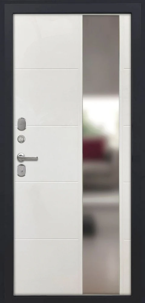 Входная дверь ДвериПРО L-Термо серебро ФЛЗ-649 капучино (зеркало) DPRO220784 внутренняя сторона