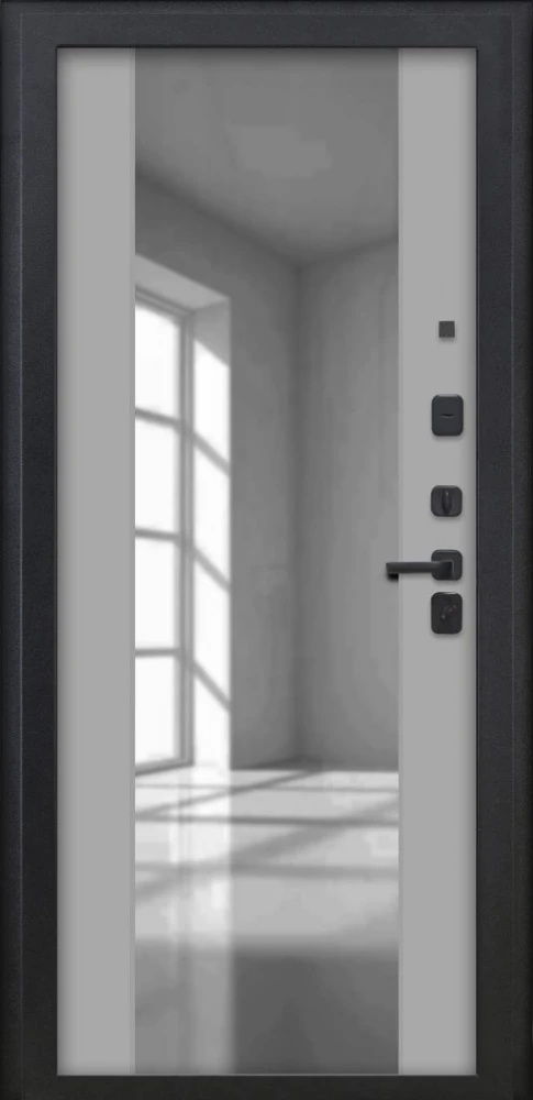 Входная дверь ДвериПРО Термо серебро ФЛЗ-1 Шарли светлый DPRO222740 внутренняя сторона