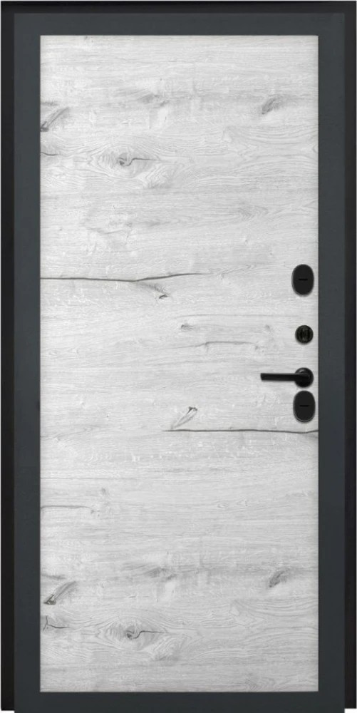 Входная дверь ДвериПРО Квадро Без фрезеровки Дуб арктик горизонт DPRO226454 внутренняя сторона