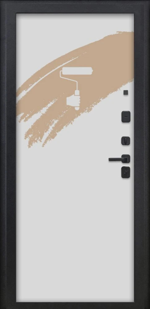 Входная дверь ДвериПРО Квадро Под покраску DPRO222427 внутренняя сторона