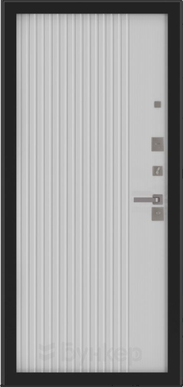 с панелью ХОМС Белый софт рельеф